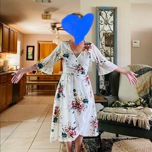 CupShe Wrap around dress (big on me) size S